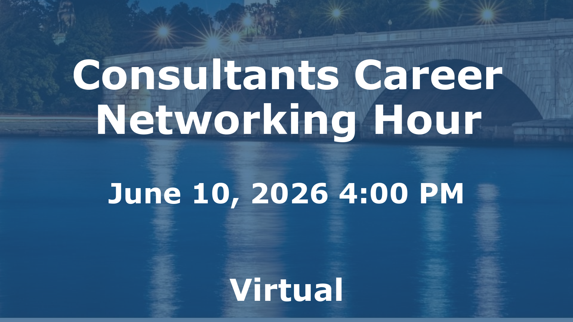 Consultants Career Networking Hour event image